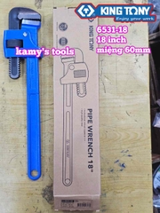 Mỏ lết răng Kingtony 18 inch 450mm 6531-18 mở miệng 60mm