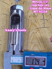 Dụng cụ tháo gỡ ổ cắm cảm biến oxy xe hơi 22mm dài 90mm Wetools WT-9222A