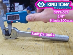 Cần siết tự động 3/8 inch Kingtony model 3779-08F đầu vuông dài 8 inch 200mm