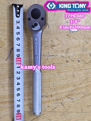 Cần siết tự động 3/8 inch Kingtony model 3779-08F đầu vuông dài 8 inch 200mm
