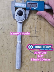 Cần siết tự động 3/8 inch Kingtony model 3779-08F đầu vuông dài 8 inch 200mm