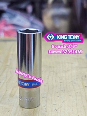 Đầu tuýp 3/8 inch 6 cạnh Kingtony 7mm 8mm 9mm 10mm 11mm 12mm 13mm 14mm 16mm 17mm 19mm 323507M 323508M 323509M 323510M 323511M 323512M 323513M 323514M 323516M 323517M 323519M