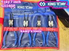 Bộ kìm mở phe 4 chi tiết 42114GP Kingtony