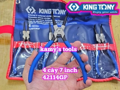 Bộ kìm mở phe 4 chi tiết 42114GP Kingtony