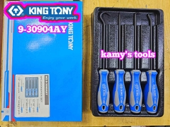 Bộ dụng cụ vít tháo móc phốt ron Kingtony 9-30904AY dài 10 inch 4 chi tiết
