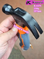 Búa nhổ đinh cán lùn bọc nhựa Kapusi 250g model K-0375