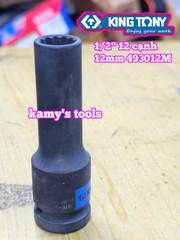 Tuýp 1/2 inch 12 cạnh Kingtony 10mm 12mm 14mm 17mm 19mm 21mm 493010M 493012M 493014M 493017M 493019M 493021M