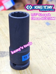 Tuýp 1/2 inch 12 cạnh Kingtony 10mm 12mm 14mm 17mm 19mm 21mm 493010M 493012M 493014M 493017M 493019M 493021M