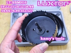 Bộ mũi khoét lỗ gỗ thạch cao 16 chi tiết LT-SBMH16 Luxtop 19-127mm