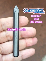 Mũi vít đóng bake PH2 PH3 PH4 Kingtony model 188002P 188003P 188004P dài 80mm