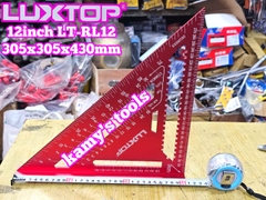 Thước ê ke góc tam giác vuông đa năng nhôm 12 inch Luxtop LT-RL12