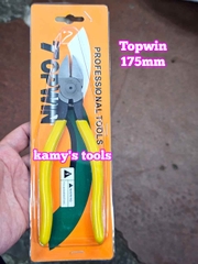 Kìm cắt vát kỹ thuật 5 inch 6 inch 8 inch, kềm cắt dây điện tử, cắt nhựa, lưỡi cắt vát mỏng, sắc bén Topwin