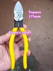 Kìm cắt vát kỹ thuật 5 inch 6 inch 8 inch, kềm cắt dây điện tử, cắt nhựa, lưỡi cắt vát mỏng, sắc bén Topwin