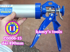 Dụng cụ bơm bắn keo xúc xích silicon C0006-15 dài 375mm C-mart