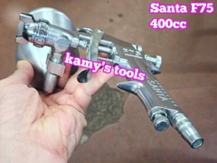 Súng phun sơn F75 G15 400cc Santa bình trên