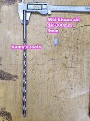 Mũi khoan sắt dài 300mm cỡ 9mm 10mm 11mm 12mm 13mm Wetools WT- 233009 WT-233010 WT-233011 WT-233012 WT-233013
