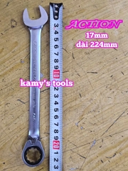 Cờ lê vòng miệng tự động Action có lẫy đảo chiều 8mm 10mm 12mm 13mm 14mm 17mm 19mm