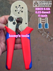 KÌm bấm cos lục giác HSC8 6-6A Vnimax Contact pin tròn rỗng tự điều chỉnh chính hãng