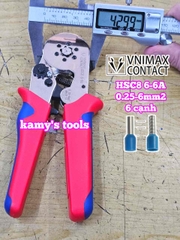 KÌm bấm cos lục giác HSC8 6-6A Vnimax Contact pin tròn rỗng tự điều chỉnh chính hãng