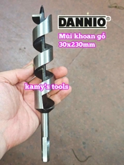 Mũi khoan gỗ xoắn ốc đuôi lục giác 8mm 10mm 12mm 14mm 16mm 18mm 20mm 22mm 25mm 30mm dài 230mm Dannio