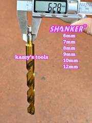 Mũi khoan sắt chuôi lục giác Shanker 6mm 7mm 8mm 9mm 10mm 12mm SK-62306 SK-62307 SK-62308 SK-62309 SK-62310 SK-62312