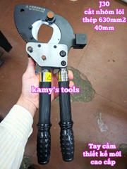 Kìm cắt cáp nhông J30 loại có đế thép đúc, cắt nhôm lõi thép acsr 620mm2, kéo cắt cáp