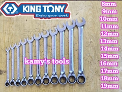 Cờ lê vòng miệng tự động Kingtony 8mm 9mm 10mm 11mm 12mm 13mm 14mm 15mm 16mm 17mm 18mm 19mm Model 373A08M 373A09M 373A10M 373A11M 373A12M 373A13M 373A14M 373A15M 373A16M 373A17M 373A18M 373A19M