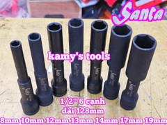 Đầu tuýp khẩu 1/2 inch dài 128mm Santa 8mm 10mm 12mm 13mm 14mm 17mm 19mm 85-908 85-910 85-912 85-913 85-914 85-917 85-919