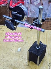 Combo đồng hồ so Neuter 0-10mm và để từ CZ-6C