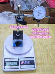 Combo đồng hồ so Neuter 0-10mm và để từ CZ-6C