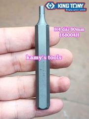 Mũi vít đóng lục giác H4 H5 H6 H8 dài 80mm Kingtony Model 168004H 168005H 168006H 168008H