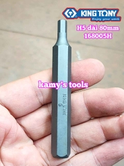 Mũi vít đóng lục giác H4 H5 H6 H8 dài 80mm Kingtony Model 168004H 168005H 168006H 168008H