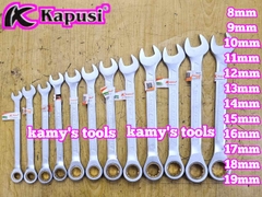 Cờ lê vòng miệng tự động Kapusi 8mm 9mm 10mm 11mm 12mm 13mm 14mm 15mm 16mm 17mm 18mm 19mm K-7641 K-7642 K-7643 K-7644 K-7645 K-7646 K-7647 K-7648 K-7649 K-7650 K-7651 K-7652