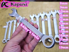 Cờ lê vòng miệng tự động Kapusi 8mm 9mm 10mm 11mm 12mm 13mm 14mm 15mm 16mm 17mm 18mm 19mm K-7641 K-7642 K-7643 K-7644 K-7645 K-7646 K-7647 K-7648 K-7649 K-7650 K-7651 K-7652