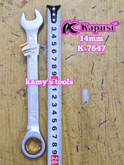 Cờ lê vòng miệng tự động Kapusi 8mm 9mm 10mm 11mm 12mm 13mm 14mm 15mm 16mm 17mm 18mm 19mm K-7641 K-7642 K-7643 K-7644 K-7645 K-7646 K-7647 K-7648 K-7649 K-7650 K-7651 K-7652