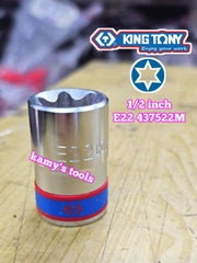 Đầu tuýp E Kingtony 1/2 inch E8 E10 E12 E14 E16 E18 E20 E22 E24 437508M 437510M 437512M 437514M 437516M 437518M 437520M 437522M 437524M