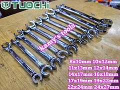 Cờ lê mở ống dầu Tuochi 8x10mm 10x12mm 11x13mm 12x14mm 14x17mm 16x18mm 17x19mm 19x22mm 22x24mm 24x27mm