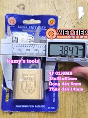 Ổ khoá Việt Tiệp thau BẤM 4F 5F 6F 0138MB 0152MB 01601