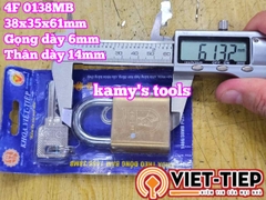 Ổ khoá Việt Tiệp thau BẤM 4F 5F 6F 0138MB 0152MB 01601