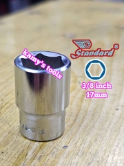 Đầu tuýp đầu khẩu ngắn 3/8 inch lục giác Standard 8mm 10mm 12mm 13mm 14mm 17mm