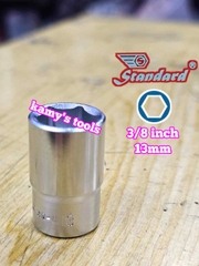 Đầu tuýp đầu khẩu ngắn 3/8 inch lục giác Standard 8mm 10mm 12mm 13mm 14mm 17mm
