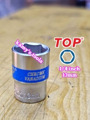 Đầu tuýp đầu khẩu ngắn 1/4 inch lục giác TOP 5mm 6mm 7mm 8mm 9mm 10mm 11mm 12mm 13mm 14mm