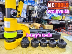 Dụng cụ đột lỗ tôn thủy lực đục lỗ thang máng cáp máng điên SYD-25 với 6 bộ khuôn đột 18-30mm