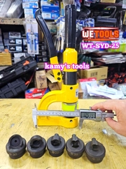 Dụng cụ đột lỗ tôn thủy lực đục lỗ thang máng cáp máng điên SYD-25 với 6 bộ khuôn đột 18-30mm