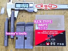 Dao tiện ren ống sắt tráng kẽm Rex hiệu Kong Sung KSU 1”-2” (34-60mm) hệ ren BSPT