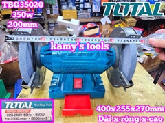 Máy mài để bàn 2 đá Total 8 inch 200mm TBG35020 350w