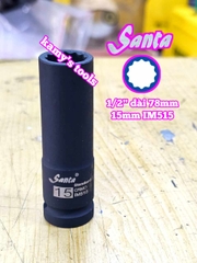 Tuýp 1/2 inch đen dài BÔNG 12 cạnh dài 80mm Santa 8mm 10mm 12mm 13mm 14mm 15mm IM508 IM510 IM512 IM513 IM514 IM515