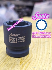 Đầu tuýp 1/2 inch 12 cạnh Santa 21mm 22mm 23mm 24mm 27mm 30mm 32mm IMB621 IMB622 IMB623 IMB624 IMB627 IMB630 IMB632