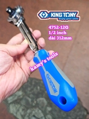 Cần siết tự động đầu lắc léo 1/2 inch Kingtony model 4752-12G dài 300mm 72 răng