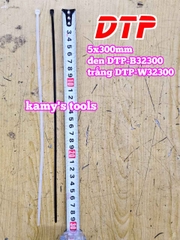 Dây rút dây thít nhựa màu đen trắng 5x300mm DTP-W32300 DTP-B32300 (1 bịch/100 sợi)